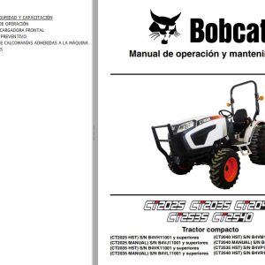 Bobcat Tractor CT2025 CT2035 CT2535 CT2040 Operation Maintenance Manual 7371864 ES