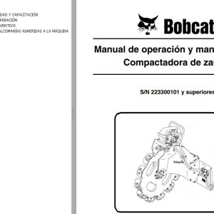 Bobcat Trench Compactor Operation Maintenance Manual 6900823 ES