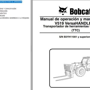Bobcat VersaHANDLER V519 Operation Maintenance Manual 7303208 ES