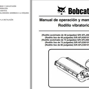 Bobcat Vibratory Roller 48 73 80 Operation Maintenance Manual 6987312 ES