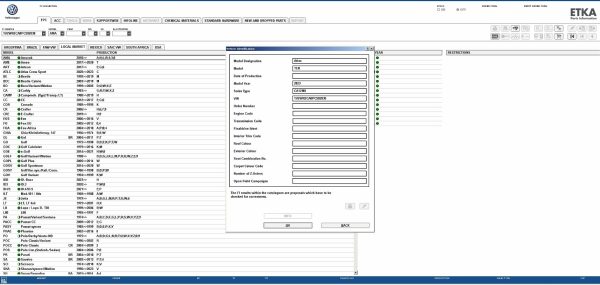 ETKA 8.2 Volkswagen Seat Skoda Audi Commercial Vehicles 05.2023 Spare Parts Catalog VMWare 0
