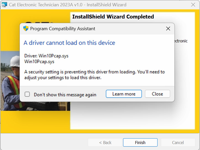 HOW TO FIX CAT COMM 3 ADAPTER DRIVER ERROR 4