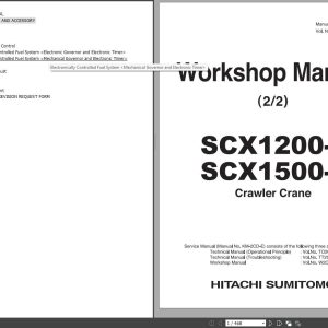 Hitachi Sumitomo Crane SCX1500 2 Operator Workshop and Technical Manual 2