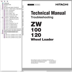 Hitachi Wheel Loader ZW100 Technical Manual TT4FJ E 00