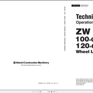 Hitachi Wheel Loader ZW120 G Technical Manual