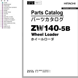 Hitachi Wheel Loader ZW140 5B Parts Catalog EN JP