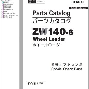 Hitachi Wheel Loader ZW140 6 Parts Catalog EN JP
