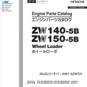 Hitachi Wheel Loader ZW150 5B Parts Catalog EN JP