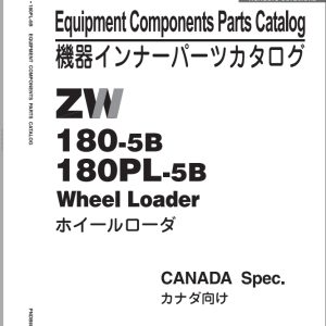 Hitachi Wheel Loader ZW180PL 5B Parts Catalog EN JP