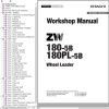 Hitachi Wheel Loader ZW180PL 5B Workshop Manual