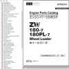 Hitachi Wheel Loader ZW180PL 7 Parts Catalog EN JP