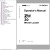 Hitachi Wheel Loader ZW20 Operators Manual EM4EJ 1 3