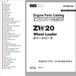 Hitachi Wheel Loader ZW20 Parts Catalogue EN JP