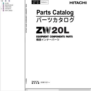 Hitachi Wheel Loader ZW20L Parts Catalogue EN JP