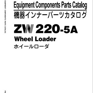 Hitachi Wheel Loader ZW220 5A Parts Catalog EN JP