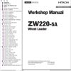 Hitachi Wheel Loader ZW220 5A Workshop Manual WNEJ EN 00
