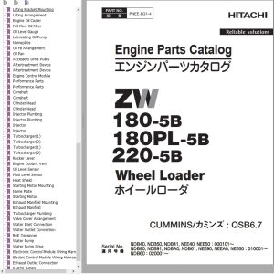 Hitachi Wheel Loader ZW220 5B Parts Catalog EN JP