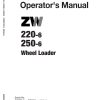 Hitachi Wheel Loader ZW220 6 Operators Manual ENMNEK EN2 5