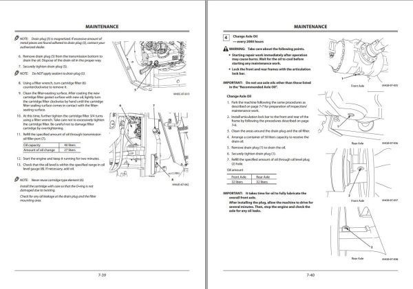 Hitachi Wheel Loader ZW220 7 Operators Manual ENMNUD EN1 2 1