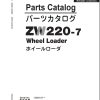 Hitachi Wheel Loader ZW220 7 Parts Catalog EN JP