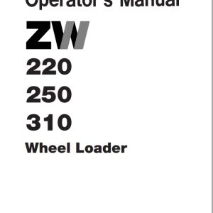 Hitachi Wheel Loader ZW250 Operators Manual EM4GB 1 1