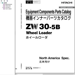 Hitachi Wheel Loader ZW30 5B Parts Catalog EN JP