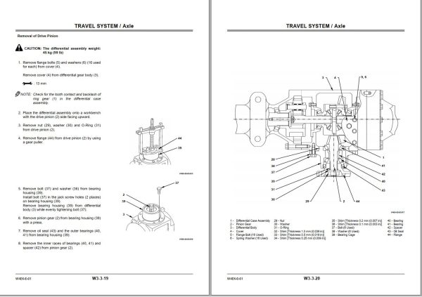 Hitachi Wheel Loader ZW30 Workshop Manual W4EK E 01 1