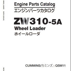 Hitachi Wheel Loader ZW310 5A Parts Catalog EN JP
