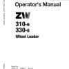 Hitachi Wheel Loader ZW310 6 Operators Manual