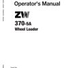 Hitachi Wheel Loader ZW370 5A Operators Manual ENMNH9 1 2