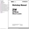 Hitachi Wheel Loader ZW370 G Workshop Manual WNHB E 00 1