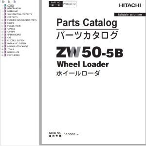 Hitachi Wheel Loader ZW50 5B Parts Catalog EN JP