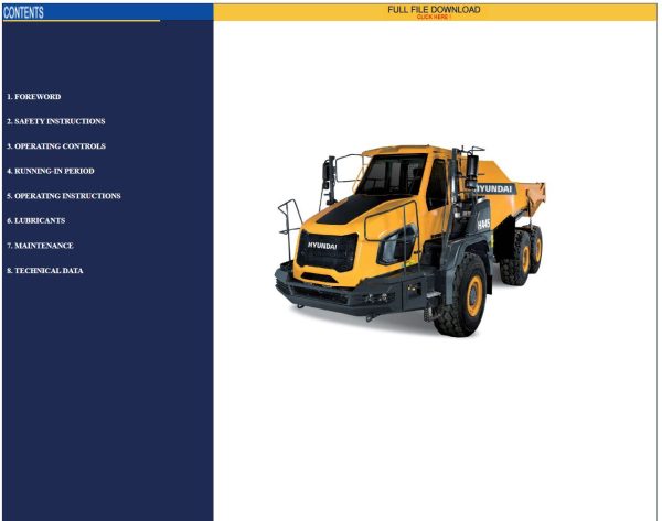 Hyundai CERES Heavy Equipment Operator Manual Updated 07.2023 Offline DVD 3