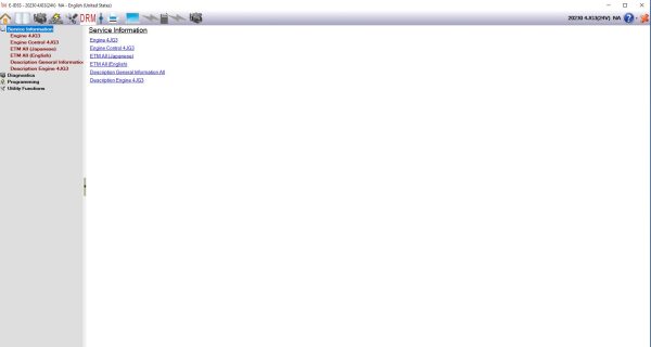 Isuzu E IDSS 07.2023 Engineering Diagnostic Software Service System 2