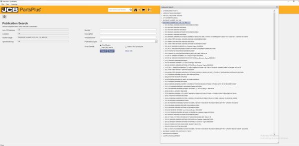 JCB SPP 01.2017 EPC Spare Parts Catalog Service Library VMware 8