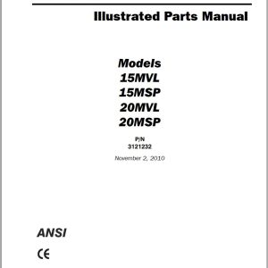 JLG Lift 15MVL 15MSP 20MVL 20MSP Illustrated Parts Manual