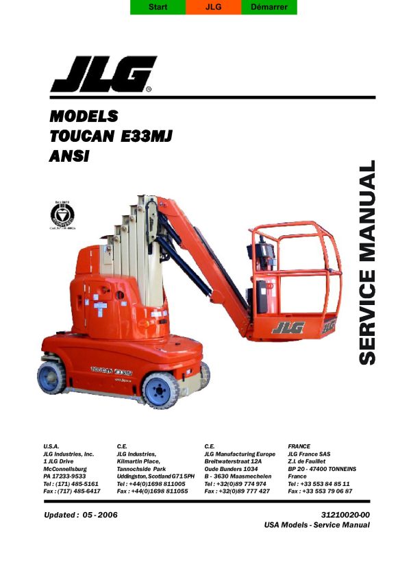 JLG Lift E33MJ Service Manual