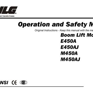 JLG Lift E450A E450AJ M450A M450AJ Operation and Safety Manual