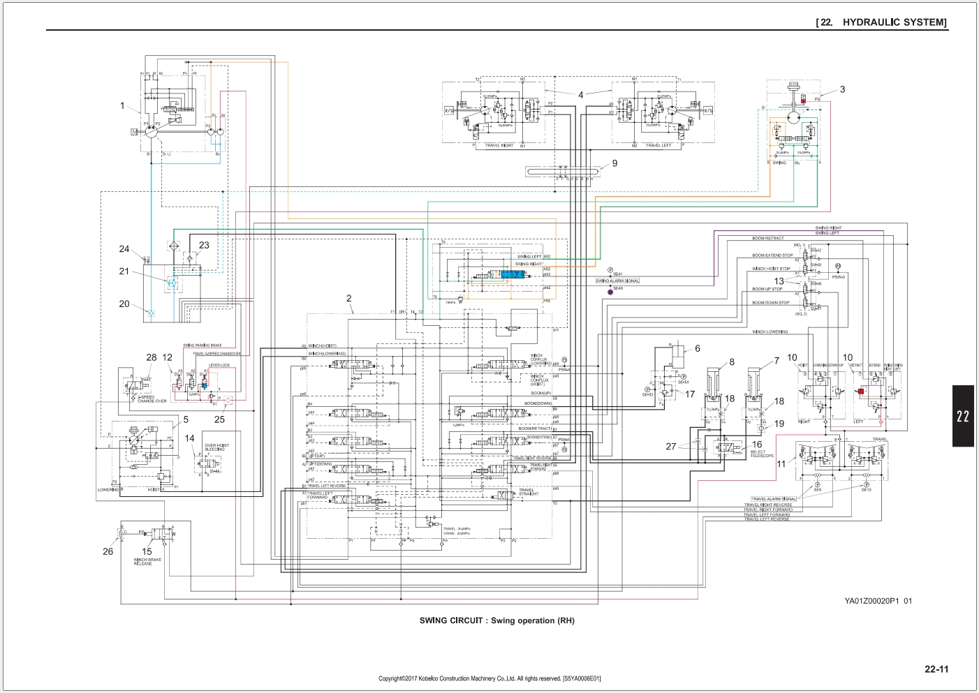 Kobelco Crane CK90UR3 CK120UR3 Shop Manual & Wiring Diagram