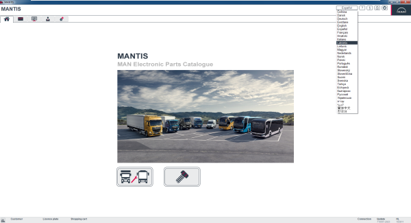 MAN MANTIS EPC v710 07.2023 Spare Parts Catalogue Vmware 1
