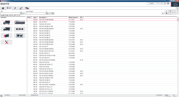 MAN MANTIS EPC v710 07.2023 Spare Parts Catalogue Vmware 4