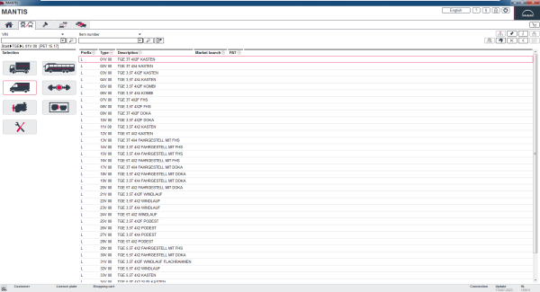 MAN MANTIS EPC v710 07.2023 Spare Parts Catalogue Vmware 6