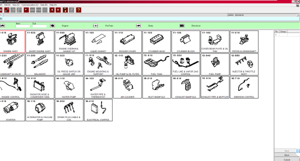 Mitsubishi MMC ASA Update 07.2023 General Europe USA Japan Spare Parts Catalog 1 2