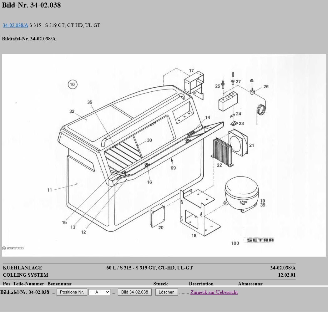 Setra Buses Comfortclass EVOBUS MutiClass TopClass 300 400 Spare Parts