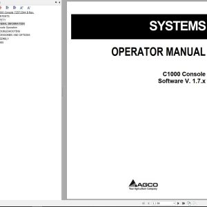Agco Console C1000 Operator Manual 72571544B