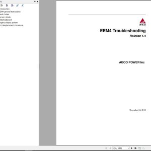 Agco Tractor EEM4 Troubleshooting Manual
