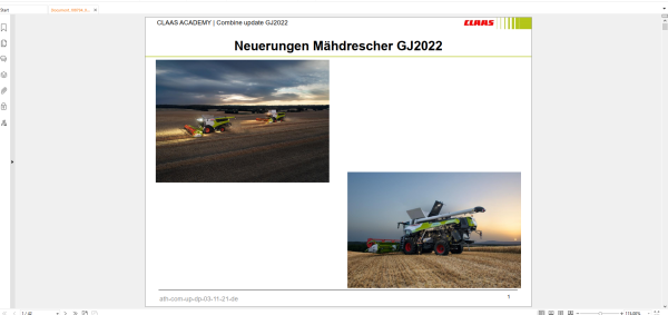 CLAAS WebTIC DE German 08.2023 Operator Manual Repair Manual Service Documentation 2