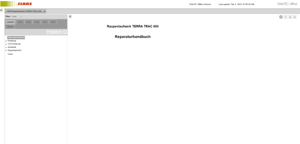 CLAAS WebTIC DE German 08.2023 Operator Manual Repair Manual Service Documentation 4