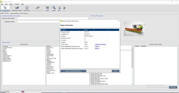 Claas Parts Doc 2.2 08.2023 Agricultural Updated 790 EPC Spare Parts Catalog 10a147cc81ea30bf56
