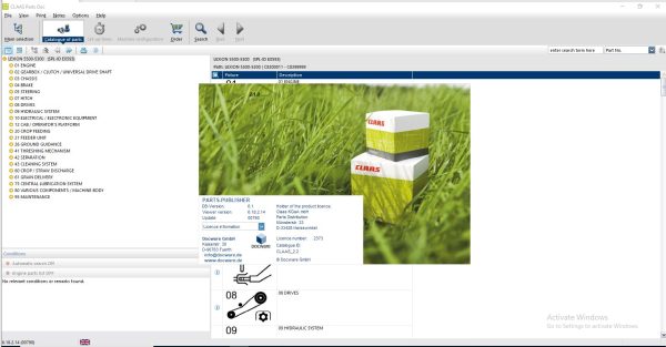 Claas Parts Doc 2.2 08.2023 Agricultural Updated 790 EPC Spare Parts Catalog 35cb0f0056af73a74
